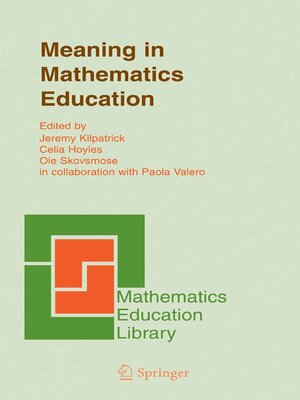 cover image of Meaning in Mathematics Education